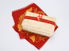 Load image into Gallery viewer, PRE-ORDER Sakuna Of Rice and Ruin - Bamboo Wicker Lunch Box + Cloth Wrap Set