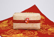 Load image into Gallery viewer, PRE-ORDER Sakuna Of Rice and Ruin - Bamboo Wicker Lunch Box + Cloth Wrap Set